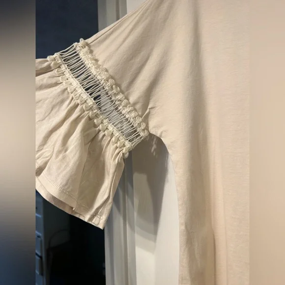 Weekend by Max Mara Elegant Cream Women's Top Large - Picture 5 of 11